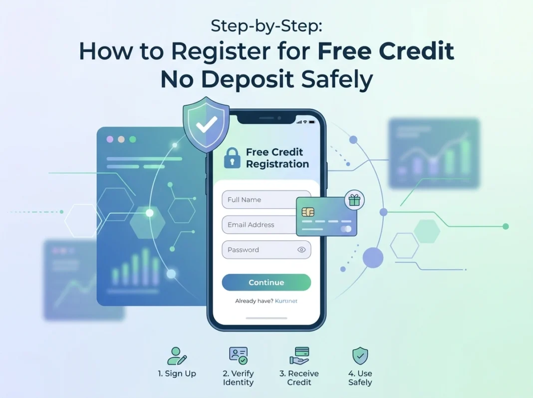 Step-by-Step: How to Register for Free Credit No Deposit Safely